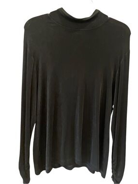 Chico's Travelers Black Long Sleeve Top